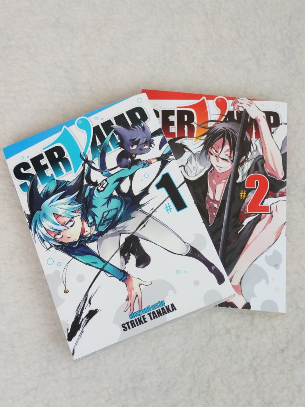 Servamp Volumes 1 & 2 Manga Books by Strike Tanaka